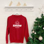 'Up To Snow Good' Unisex Ski And Snowboard Jumper, thumbnail 3 of 7