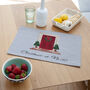 Personalised Christmas Front Door Placemat, thumbnail 3 of 4
