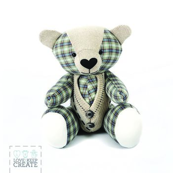 Personalised Baby Clothes Keepsake Bear, 5 of 9