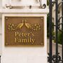 Luxury Peacock Design Door Plaque With Custom Text Personalisation, thumbnail 6 of 8