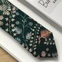 Liberty Tie/Pocket Square/Cuff Link In Dark Green, thumbnail 8 of 8