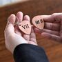 7th Anniversary Copper Guitar Pick Key Ring / Token, thumbnail 1 of 9