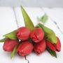 Artificial Red Tulip Bouquet, thumbnail 4 of 4