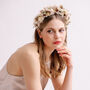 Paisley Boho Bridal Dried Flower Crown Wedding Headband, thumbnail 3 of 7