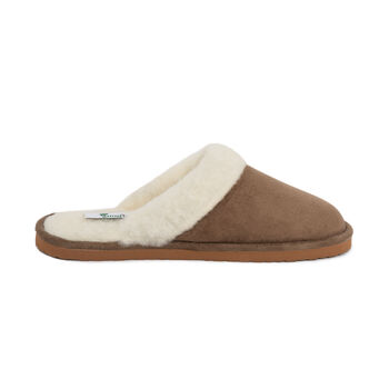 Snugtoes Brown Suede Slippers For Women, 3 of 5