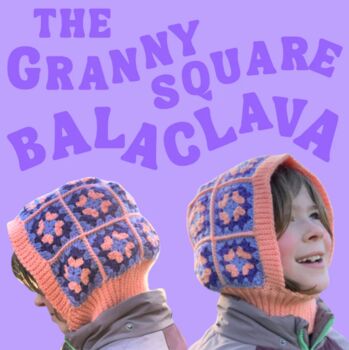 Granny Square Balaclava Printable Crochet Craft Pattern Guide Digital Download, 6 of 8