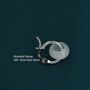 Sterling Silver Green Jade Donut Huggie Hoop Earrings, thumbnail 3 of 12