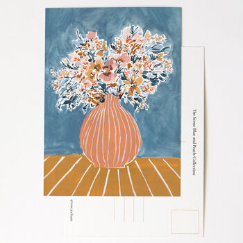The Stone Blue And Peach Postcard Collection, 3 of 9