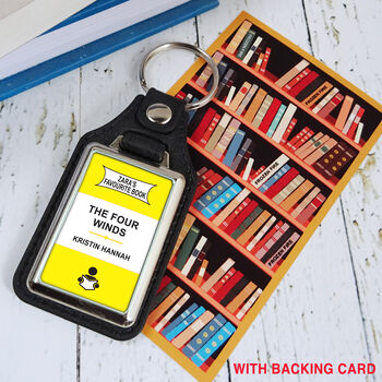 Personalised Book Lover's Keyring, 4 of 5