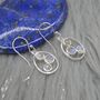 Rainbow Moonstone Earrings: Gold Or Silver Drop, thumbnail 1 of 12