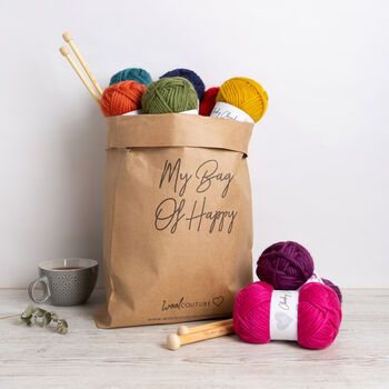 Rainbow Chunky Cardigan Easy Knitting Kit, 11 of 11