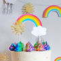 Jolly Rainbow Double Sided Cake Topper, thumbnail 1 of 2