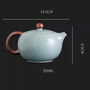 Crackle Glaze Teapot – Ru Series, thumbnail 5 of 5