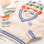 Toffee Moon First Birthday Personalised Cricket Jumper, thumbnail 1 of 12