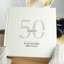 Personalised 50th Birthday Square Photo Album, thumbnail 1 of 6