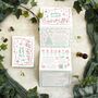 Scribble Illustrations Concertina Wedding Invitation, thumbnail 3 of 5