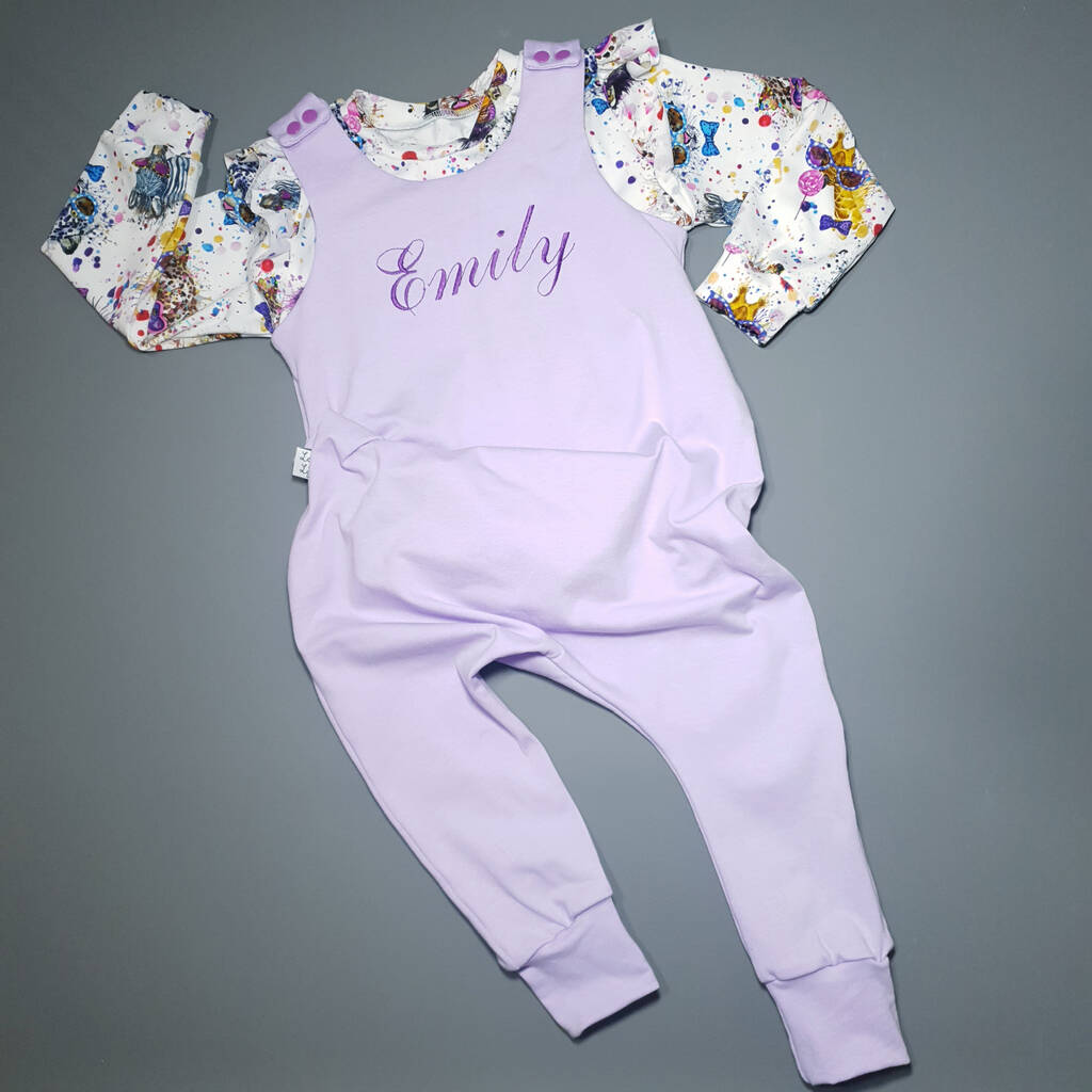 Personalised Baby And Toddler Dungarees By Lottie & Lysh ...