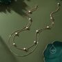 Genuine Pearl Double Layer Choker Necklace, thumbnail 8 of 10