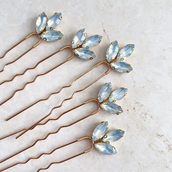 Opal Coloured Hair Pins, 2 of 7