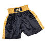 Personalised Boxing Shorts – Black And Gold Satin, thumbnail 7 of 7
