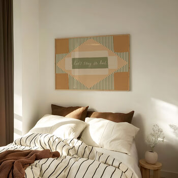 Let's Stay In Bed Stripe Print, 5 of 11