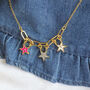 Personalised Name In Stars Enamel Necklace, thumbnail 7 of 10