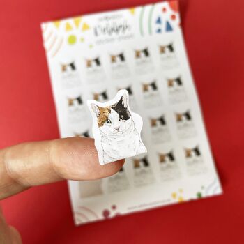 Personalised Pet Portrait Sticker Sheet, 3 of 10