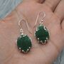 Green Aventurine Sterling Silver Earrings, thumbnail 1 of 6