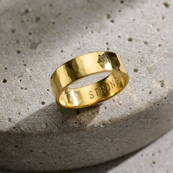Mens Personalised Chunky Ring, 5 of 8
