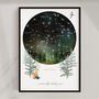 Family Constellation Forest Watercolour Print, thumbnail 5 of 6