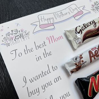 Personalised Mothers Day Chocolate Message Photo Board, 7 of 8