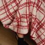 Cosy Red Check Snuggle Blanket, thumbnail 3 of 10