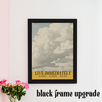 Live Immediately Vintage Outdoor Mindfulness Print, 4 of 7