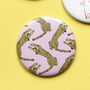 Leopard Pattern Pocket Mirror, thumbnail 1 of 2