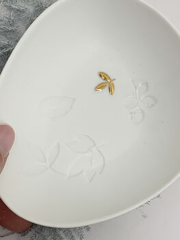 White Porcelain Jewellery Trinket Dish, 3 of 3
