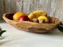 35cm Teak Root Bowl Handcrafted Natural Wood Fruit Bowl, thumbnail 1 of 7