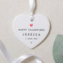 Happy Valentines Heart Gift Ornament, thumbnail 1 of 7