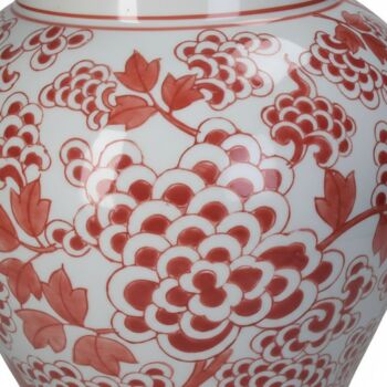 Chinoiserie Ginger Jar Pot And Vase Boxtel Red Porcelain, 7 of 8