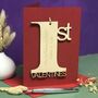 Personalised 1st Valentine's Day Keepsake Card, thumbnail 2 of 12