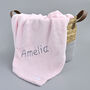 Personalised Pink Soft Fleece Baby Blanket, thumbnail 1 of 5