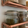 Handmade Copper Kitchen Shelves, With Storage Jars, thumbnail 4 of 8