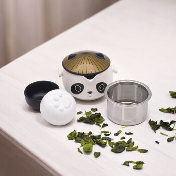Panda Teaport And Tea Cup Travel Set For Herbal Tea, 2 of 5