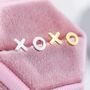 Xo Kiss Hug Stud Earrings In Sterling Silver, thumbnail 5 of 12