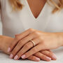 Women's Dainty Stacking Eternity Ring Band In 18k Gold, thumbnail 5 of 5