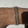 Three Sparkly Bracelets In Silver, Rose Gold And Gold Plated, thumbnail 1 of 5