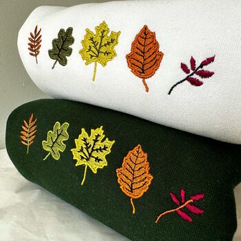 Autumn Leaves Embroidered Sweater, 4 of 8