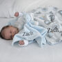 Personalised Blue Blanket And Comforter Set, thumbnail 6 of 7