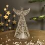 Light Up Glass Angel Hanging Decoration, thumbnail 3 of 4