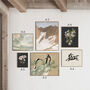 Neutral Gallery Wall Art Set With Vintage Art Prints, thumbnail 3 of 11
