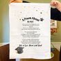 Personalised Poem Tea Towel Graduation Gift, thumbnail 5 of 10